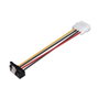 Aisens Cable SATA Alimentación Molex 4-pin Macho a SATA Hembra Acodado 16cm
